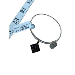Alex and Ani Bangle Bracelet Silver Soul Sisters Charm Expandable‎ Friendship